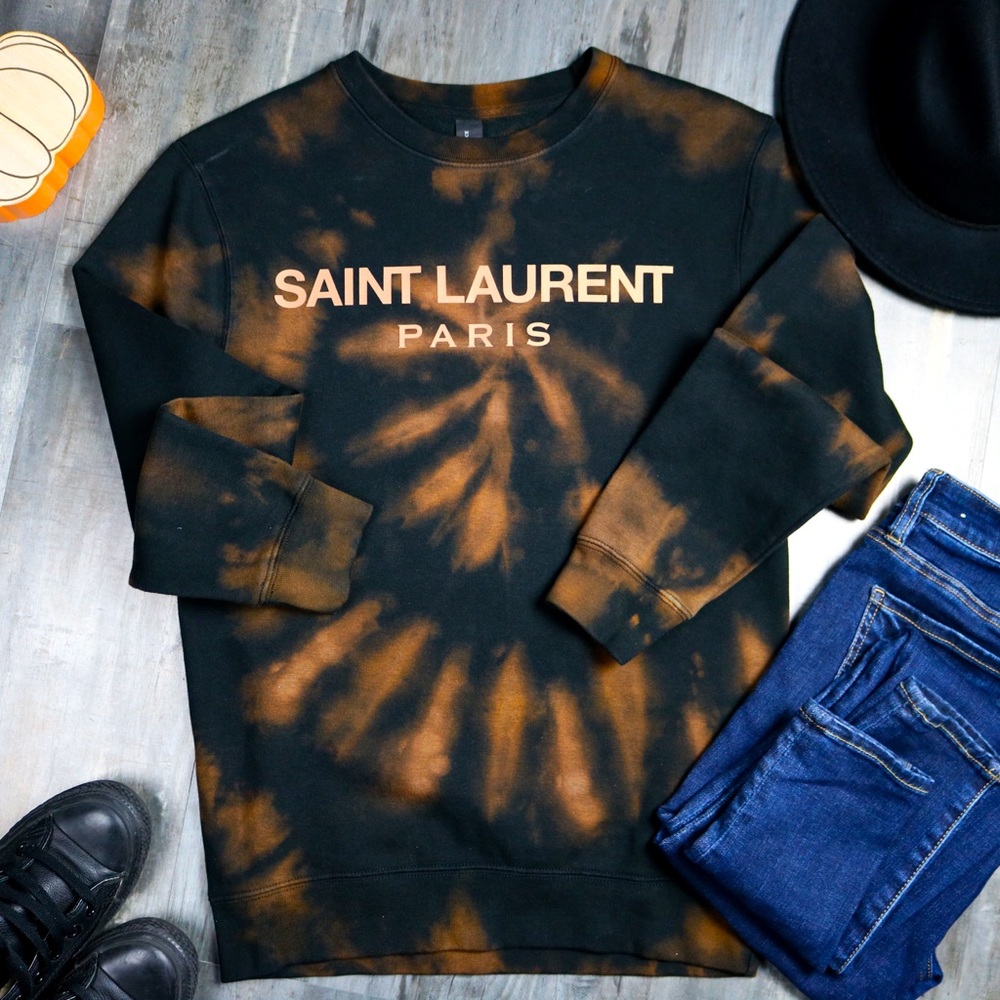 Fashion Bleach-Dyed Oversized Unisex Sweatshirt